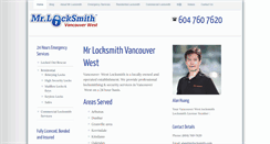 Desktop Screenshot of mrlocksmithvancouverwest.com